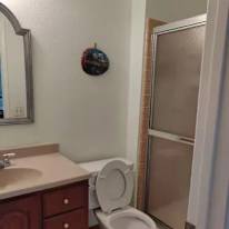 Modern Room with Attached Bathroom's room