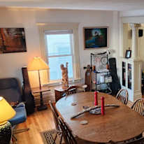 A cozy private room with a private bathroom's room