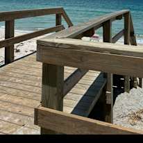 Steps to beach's room