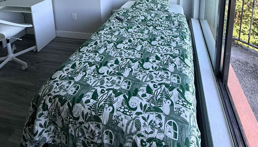 Oybek's room