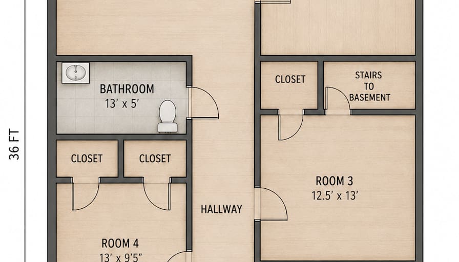 Shared furnished room in an apartment — photo 2