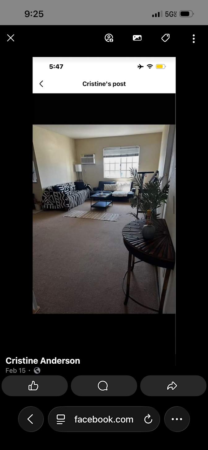 Cristine Anderson's room