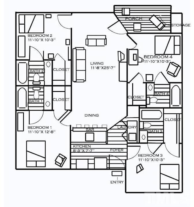 Alcove Rooms's room