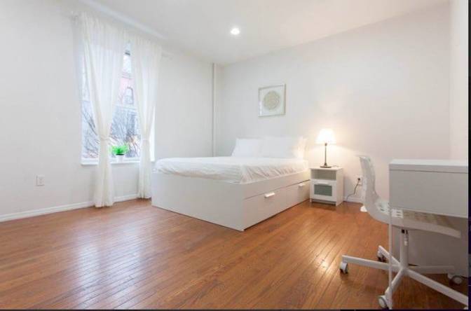 Private single bedroom in furniture's room