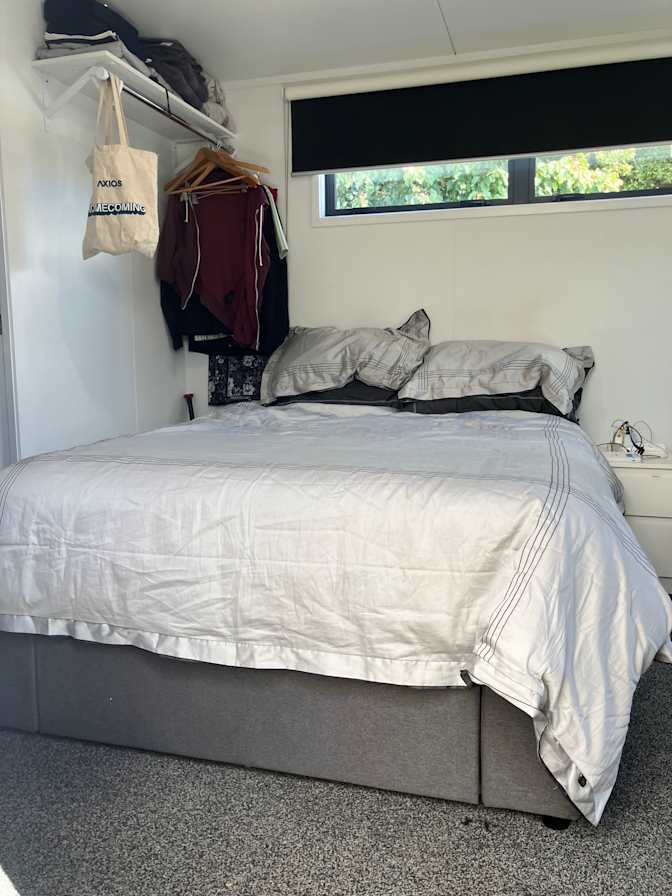 Bec Falconer and Bevan Haswell's room
