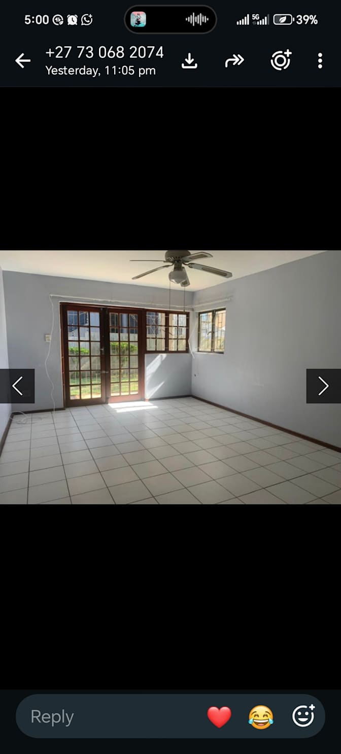Sekiwe Sibisi's room