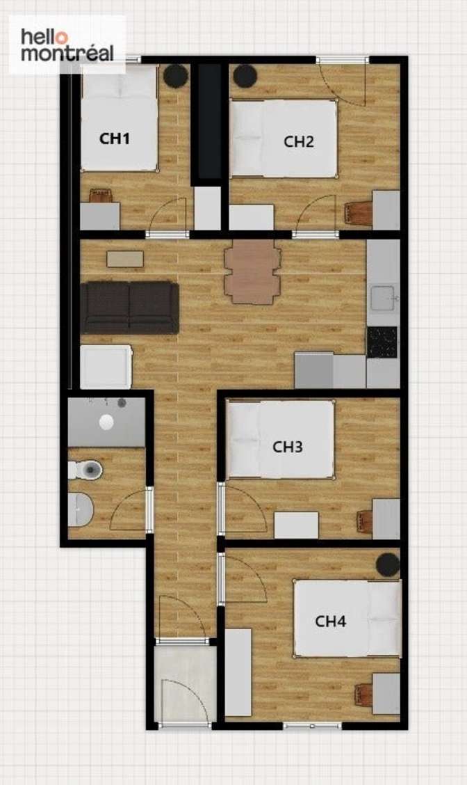 HelloMontreal's room