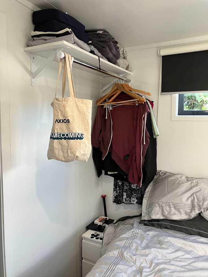 Bec Falconer and Bevan Haswell's room