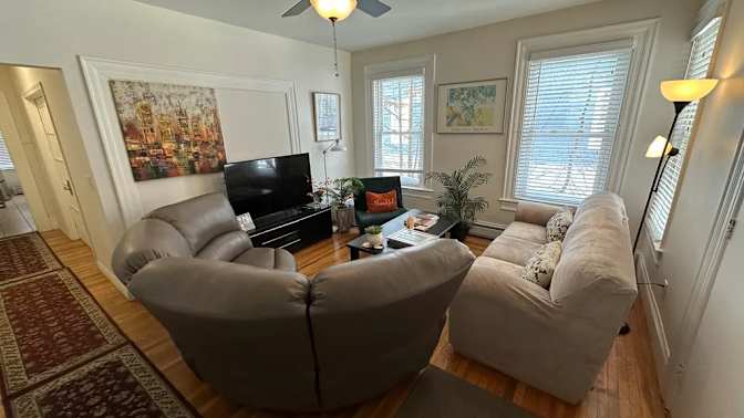 A fully furnished room's room