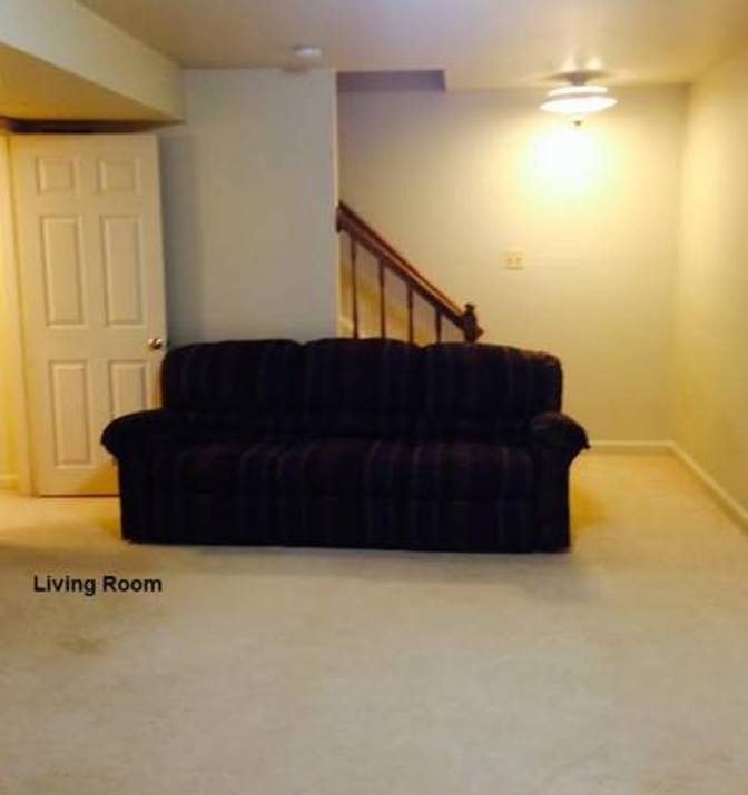 1150 sq^2 Woodbridge bright basement has a separate entrance and its own laundry room.'s room