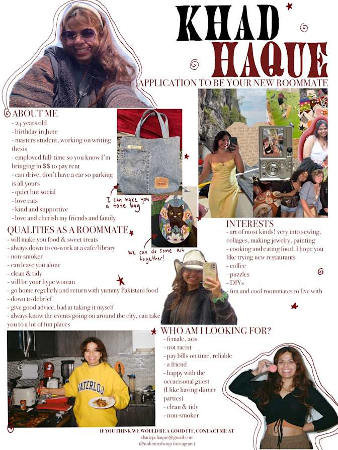 Khadeja Haque's room