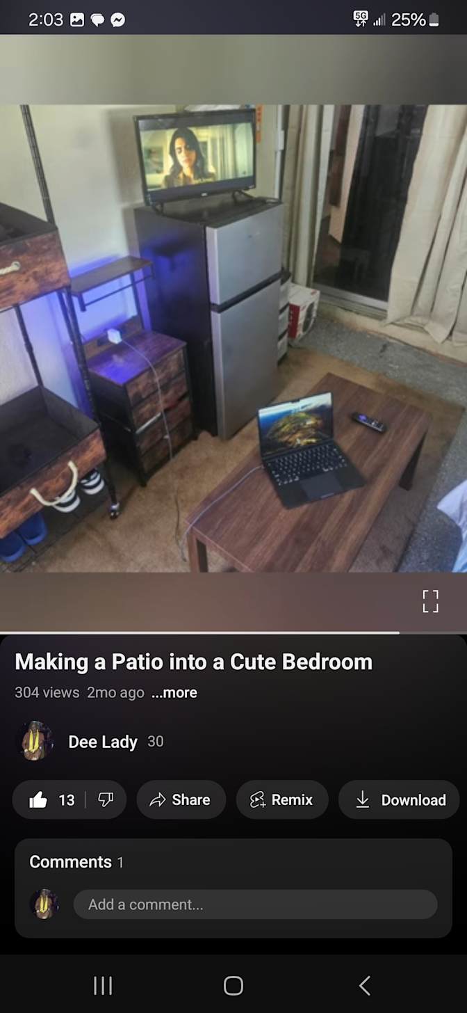 Deloris's room