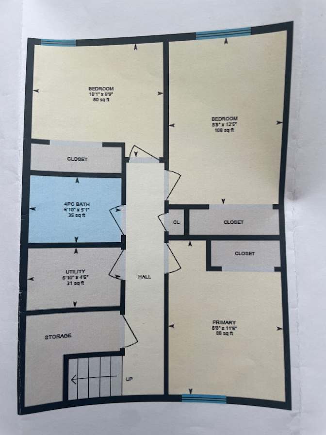 Tina Evans's room