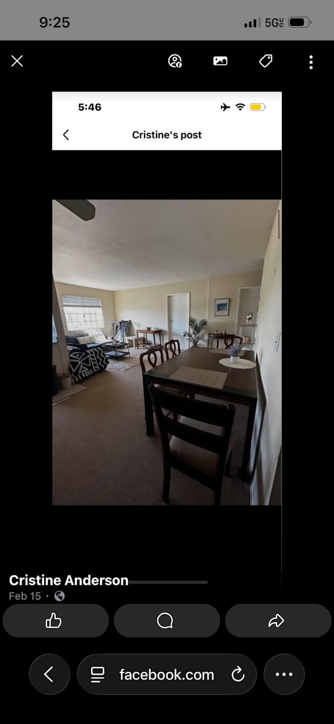 Cristine Anderson's room