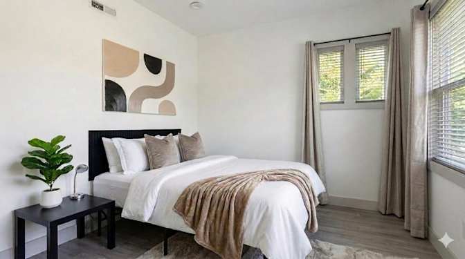 Private furnished room for rent's room